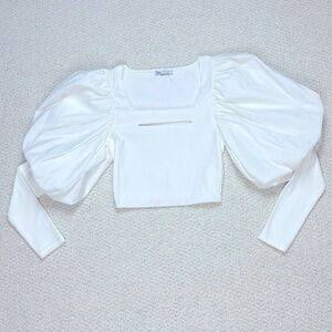 ZARA Puffed Sleeve Blouse
